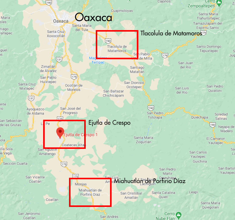 Oaxaca map